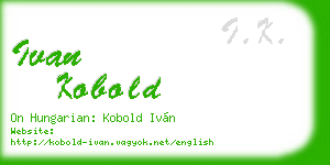 ivan kobold business card